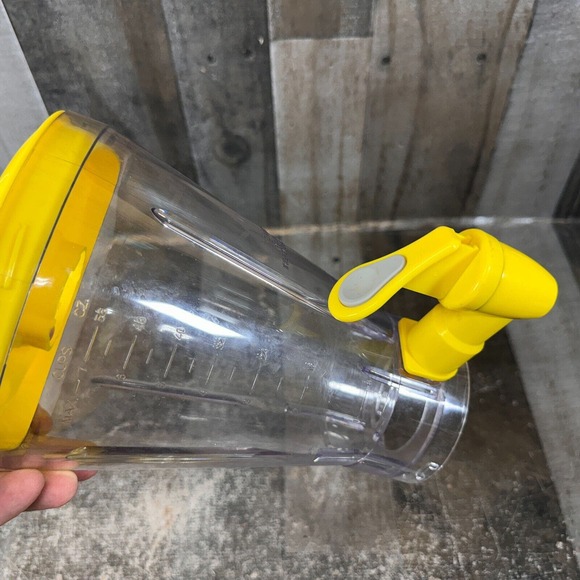 Back To Basics Blender Smoothie Elite SE2000 Plastic Pitcher 7 Cup Lid Yellow - Picture 9 of 9